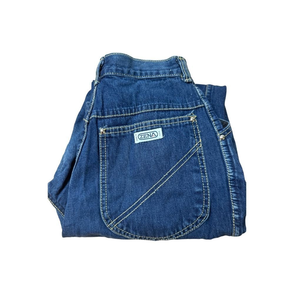 Zena Vintage High-Waisted Mom Jeans Dark Wash Denim Retro 90s Style Size 12